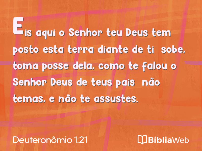 Deuteronômio 1:21 em imagem para compartilhar