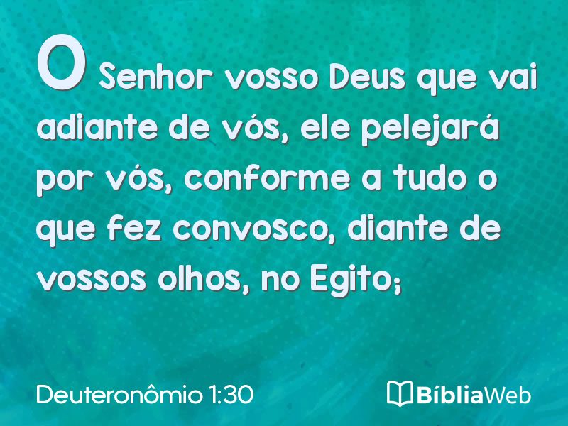 Deuteronômio 1:30 em imagem para compartilhar