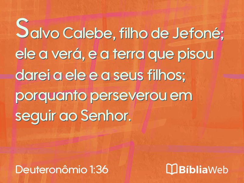 Deuteronômio 1:36 em imagem para compartilhar