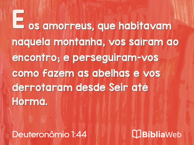 Deuteronômio 1:44 em imagem para compartilhar