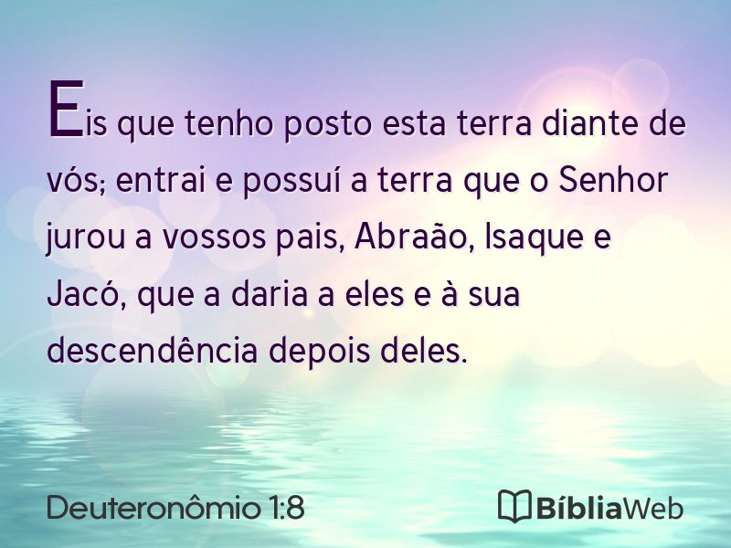 Deuteronômio 1:8 em imagem para compartilhar