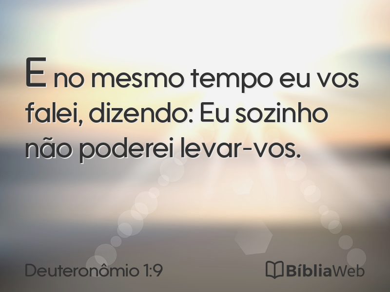 Deuteronômio 1:9 em imagem para compartilhar