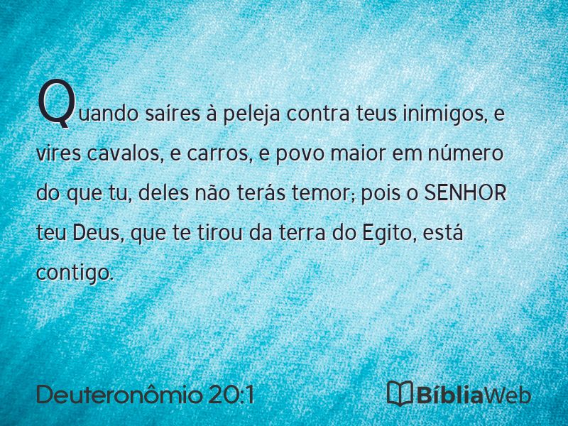 Deuteronômio 20:1 em imagem para compartilhar