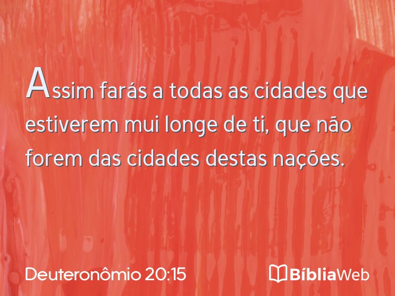 Deuteronômio 20:15 em imagem para compartilhar
