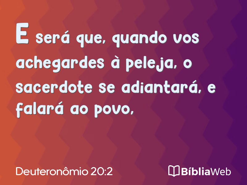 Deuteronômio 20:2 em imagem para compartilhar