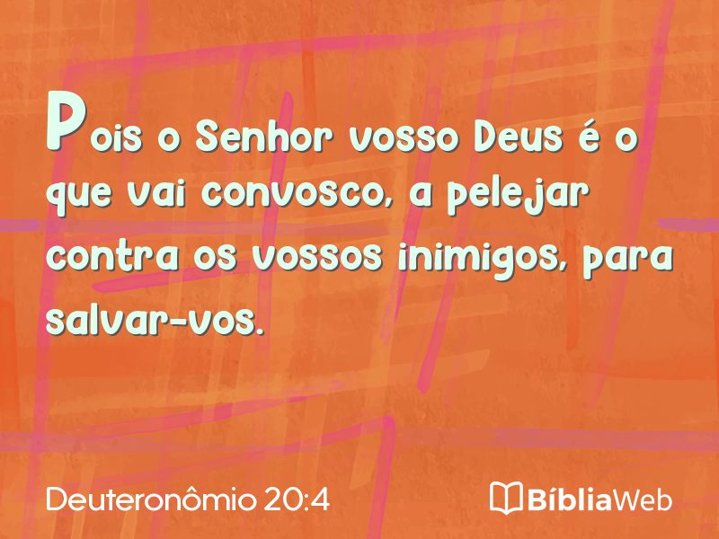 Deuteronômio 20:4 em imagem para compartilhar