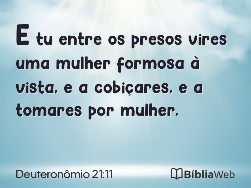 Deuteronômio 21:11 em imagem para compartilhar