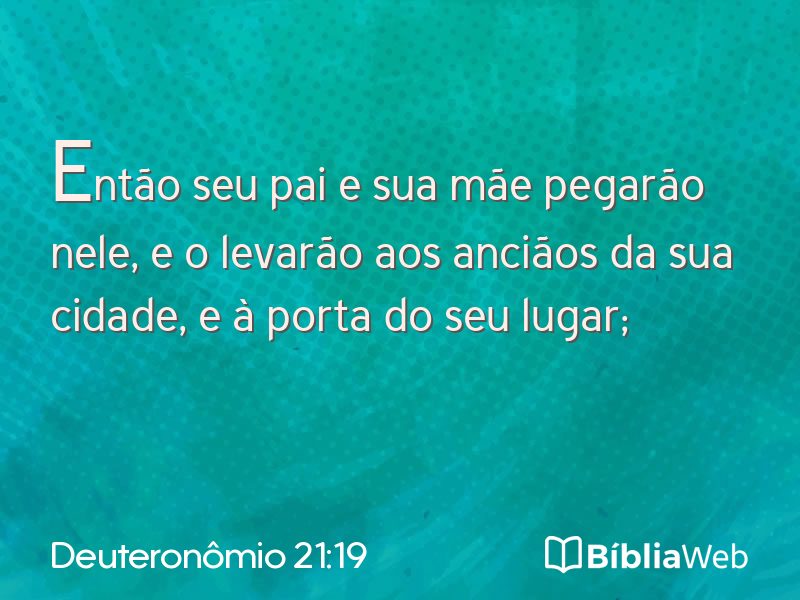 Deuteronômio 21:19 em imagem para compartilhar