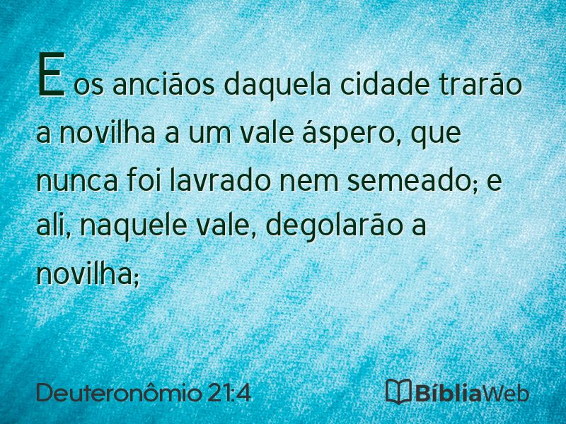 Deuteronômio 21:4 em imagem para compartilhar
