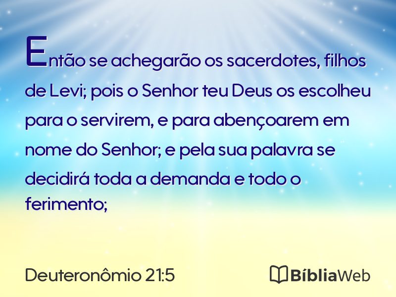 Deuteronômio 21:5 em imagem para compartilhar