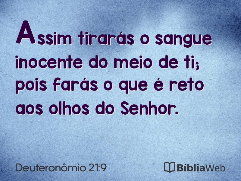 Deuteronômio 21:9 em imagem para compartilhar