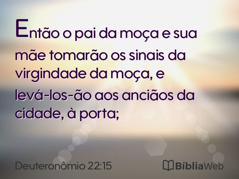 Deuteronômio 22:15 em imagem para compartilhar
