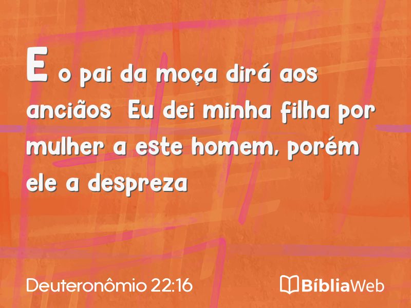 Deuteronômio 22:16 em imagem para compartilhar