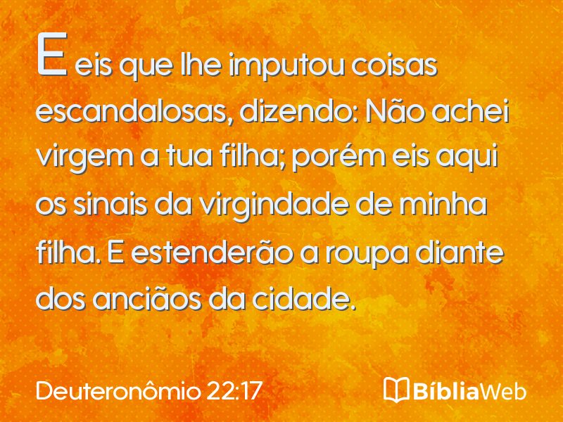 Deuteronômio 22:17 em imagem para compartilhar
