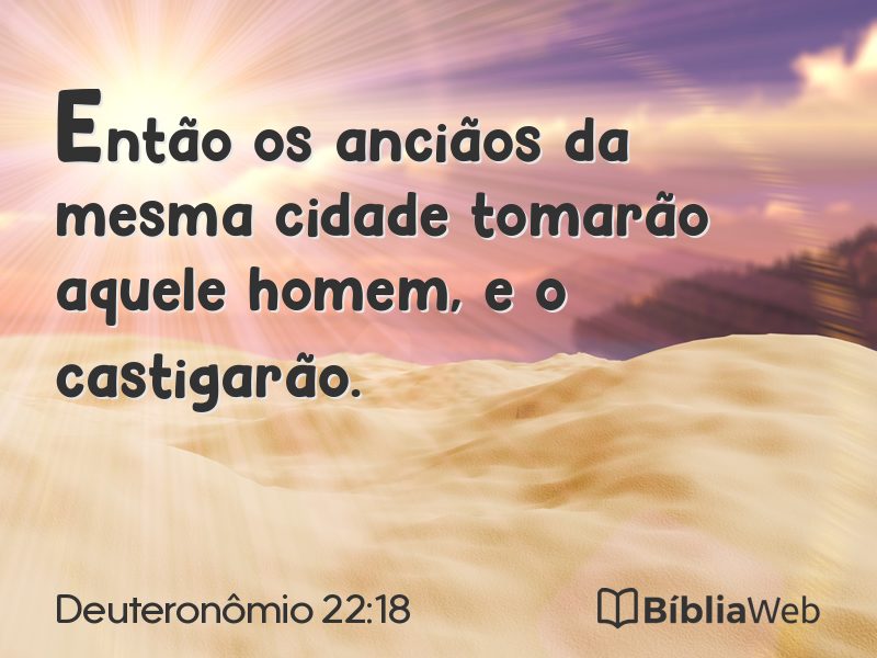 Deuteronômio 22:18 em imagem para compartilhar