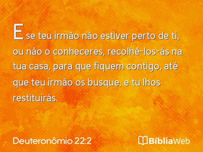 Deuteronômio 22:2 em imagem para compartilhar