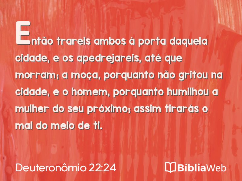 Deuteronômio 22:24 em imagem para compartilhar