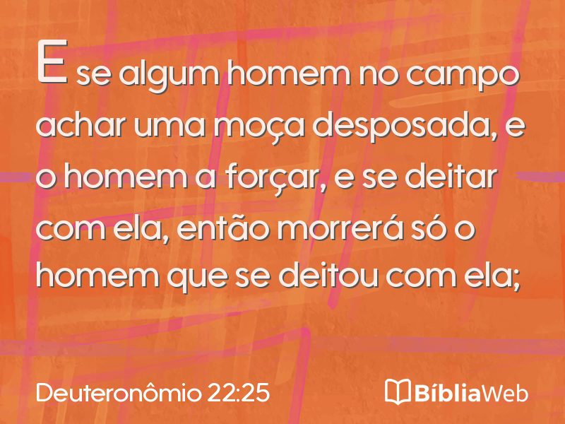 Deuteronômio 22:25 em imagem para compartilhar