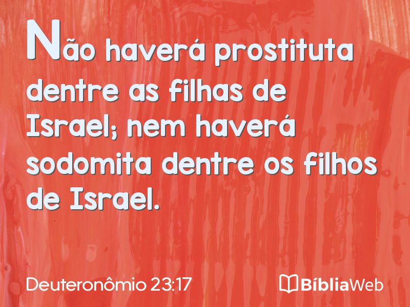 Deuteronômio 23:17 em imagem para compartilhar