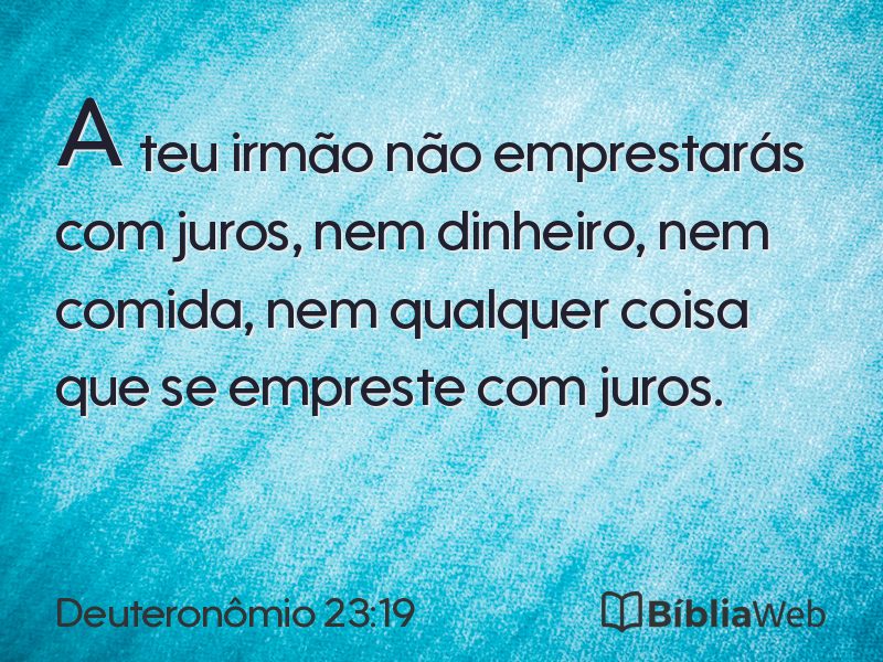 Deuteronômio 23:19 em imagem para compartilhar