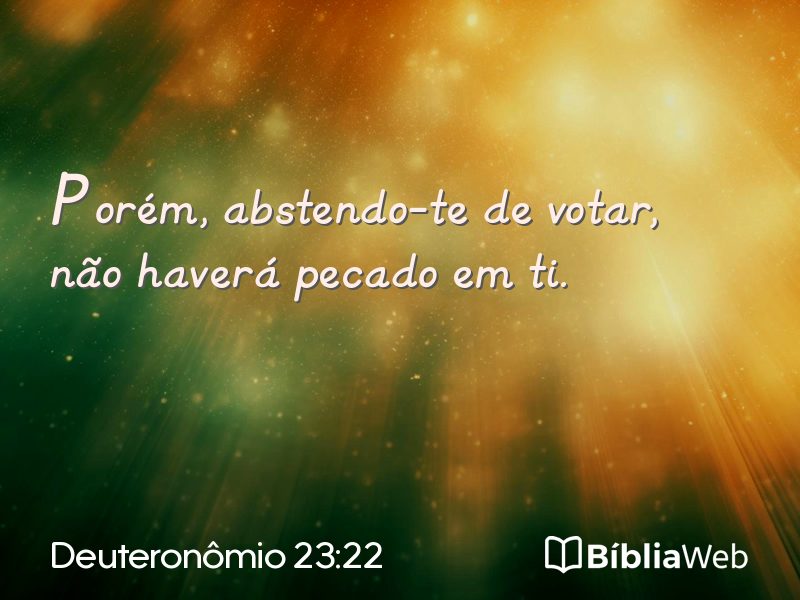 Deuteronômio 23:22 em imagem para compartilhar