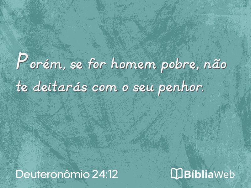 Deuteronômio 24:12 em imagem para compartilhar