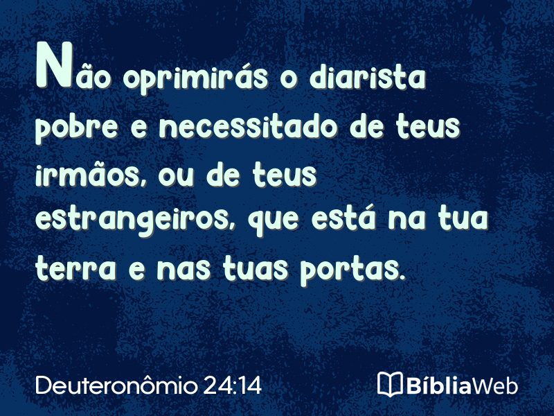 Deuteronômio 24:14 em imagem para compartilhar