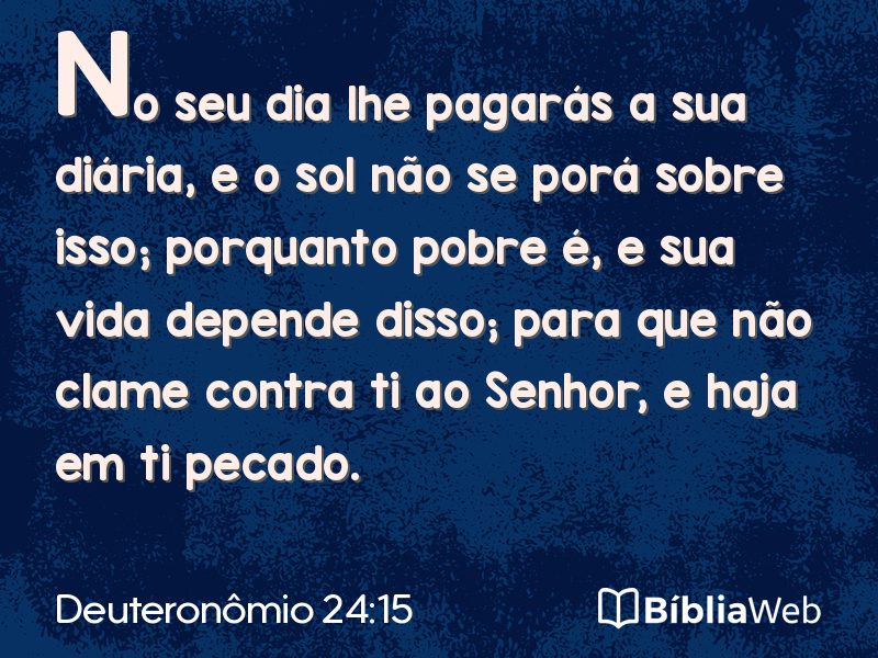 Deuteronômio 24:15 em imagem para compartilhar