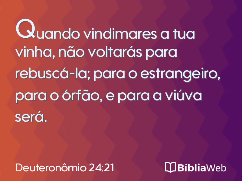 Deuteronômio 24:21 em imagem para compartilhar