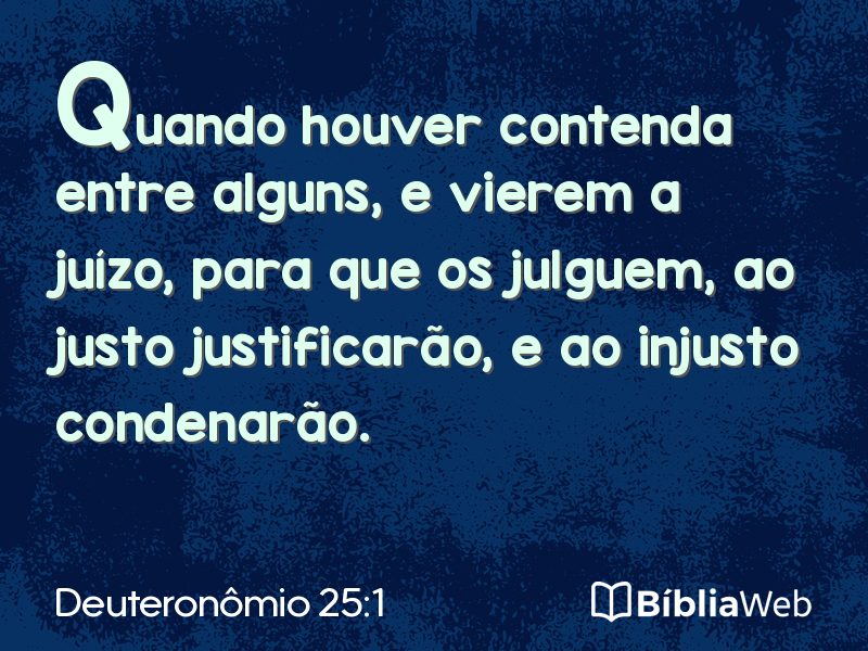 Deuteronômio 25:1 em imagem para compartilhar