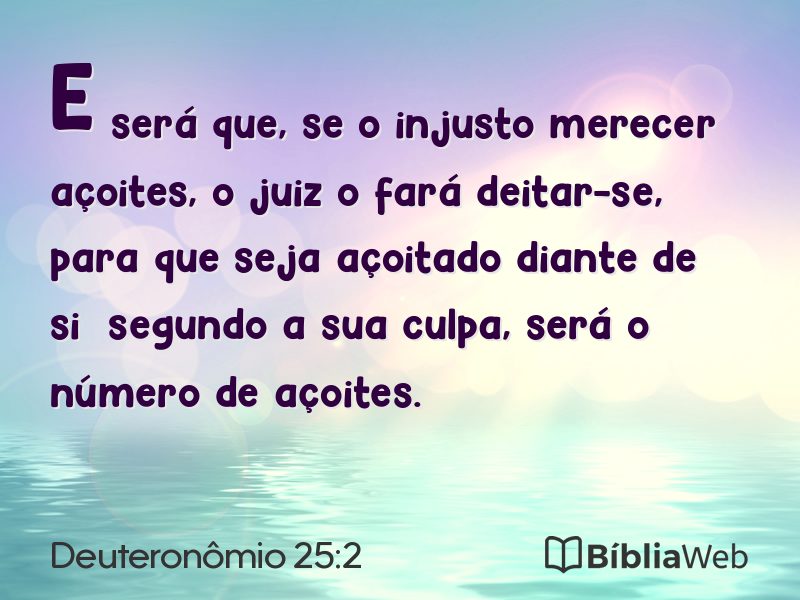 Deuteronômio 25:2 em imagem para compartilhar
