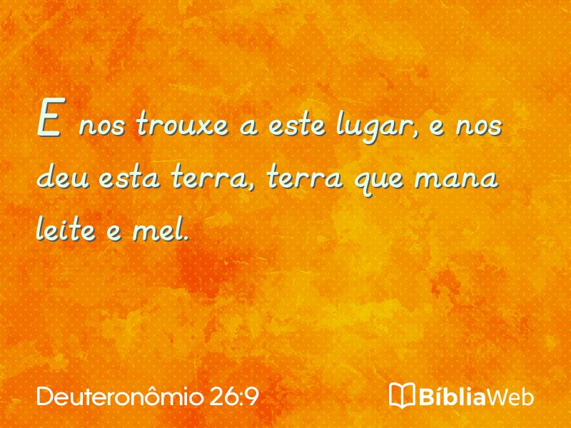 Deuteronômio 26:9 em imagem para compartilhar