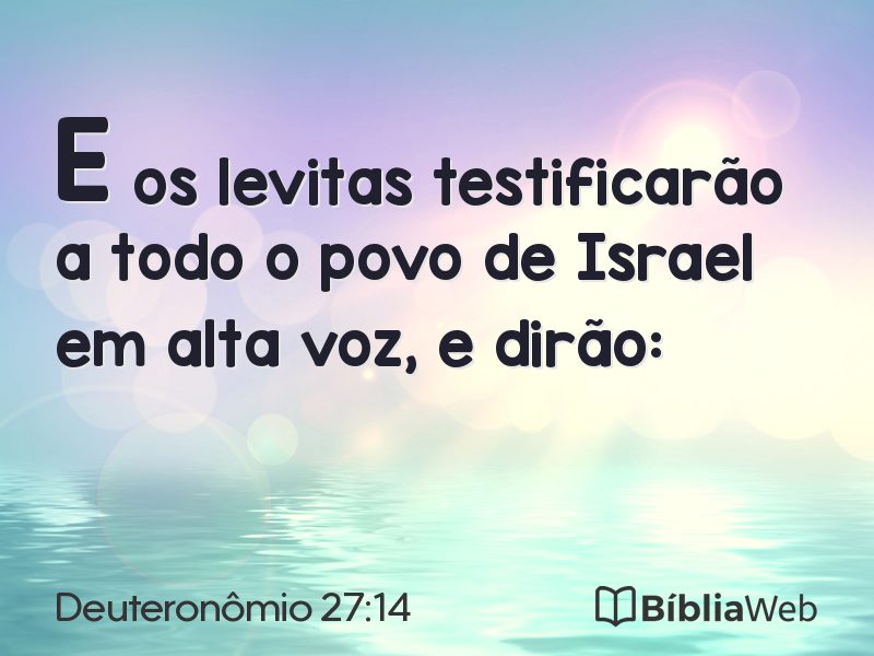 Deuteronômio 27:14 em imagem para compartilhar