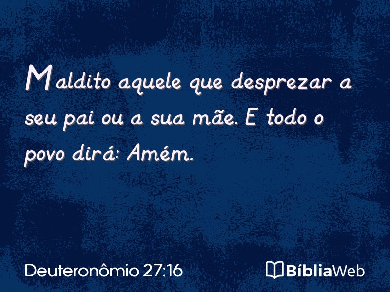 Deuteronômio 27:16 em imagem para compartilhar