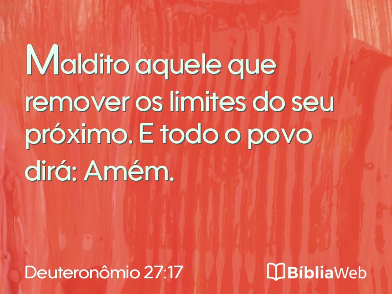 Deuteronômio 27:17 em imagem para compartilhar