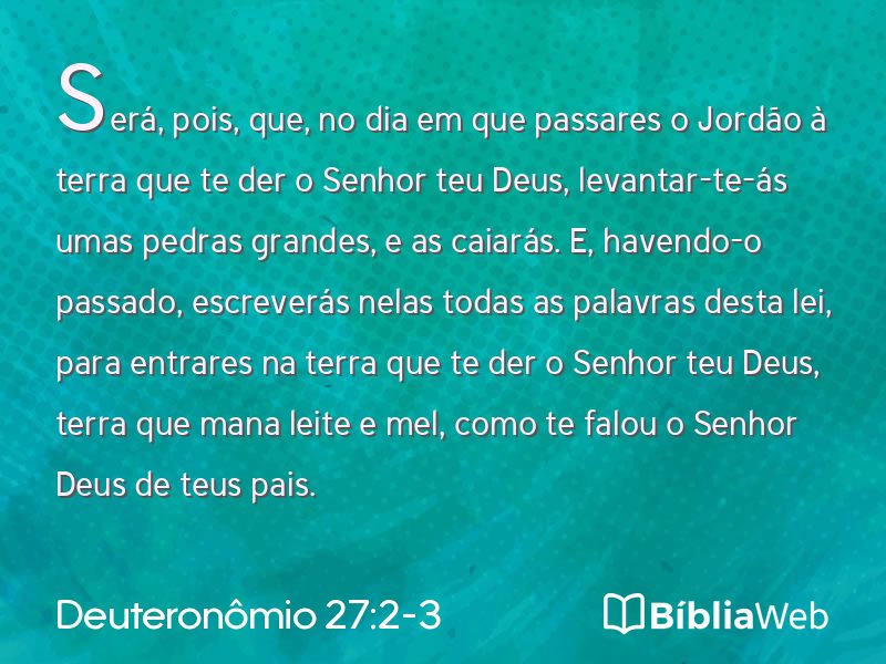 Deuteronômio 27:2-3 em imagem para compartilhar