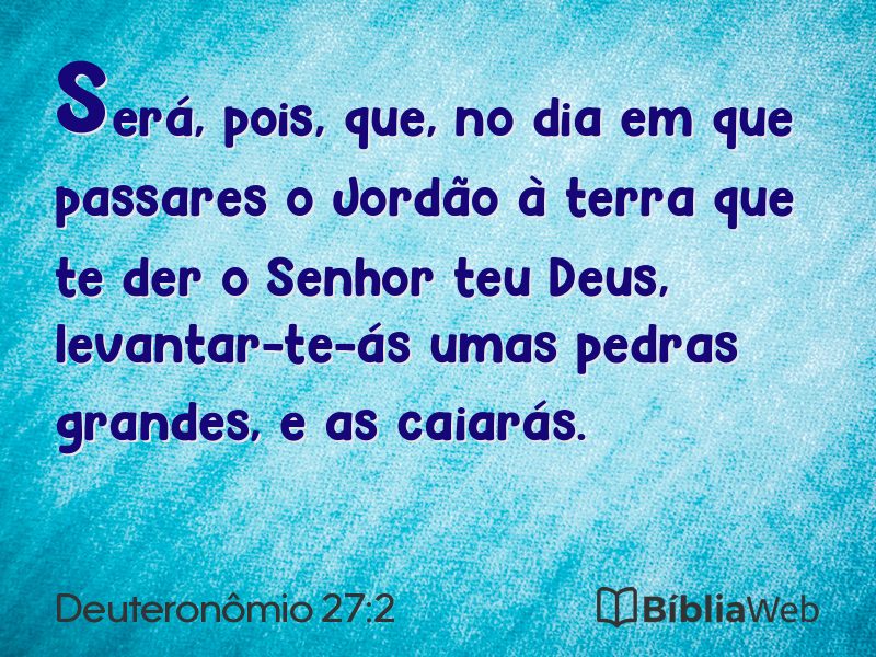 Deuteronômio 27:2 em imagem para compartilhar