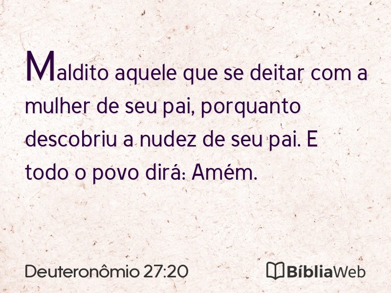 Deuteronômio 27:20 em imagem para compartilhar