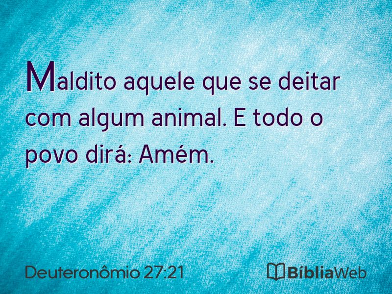 Deuteronômio 27:21 em imagem para compartilhar
