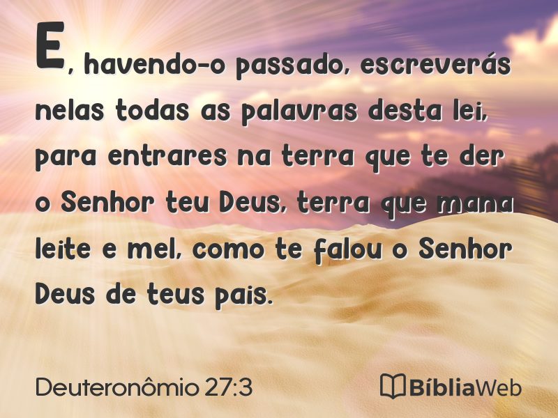 Deuteronômio 27:3 em imagem para compartilhar