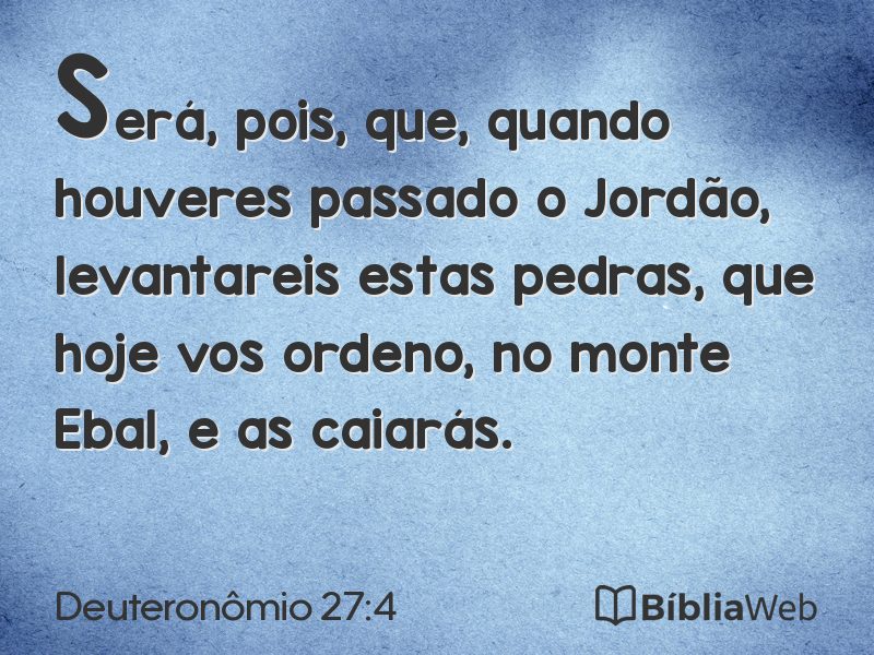 Deuteronômio 27:4 em imagem para compartilhar