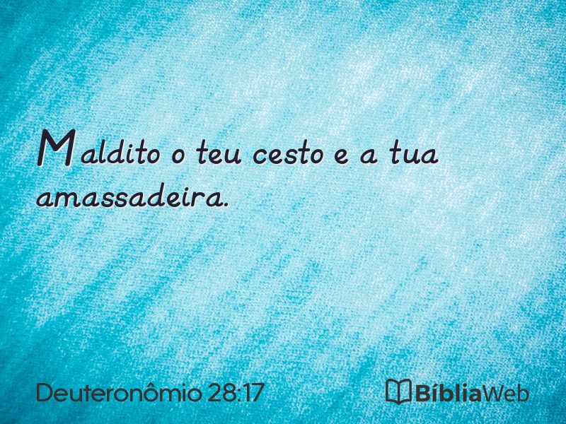 Deuteronômio 28:17 em imagem para compartilhar