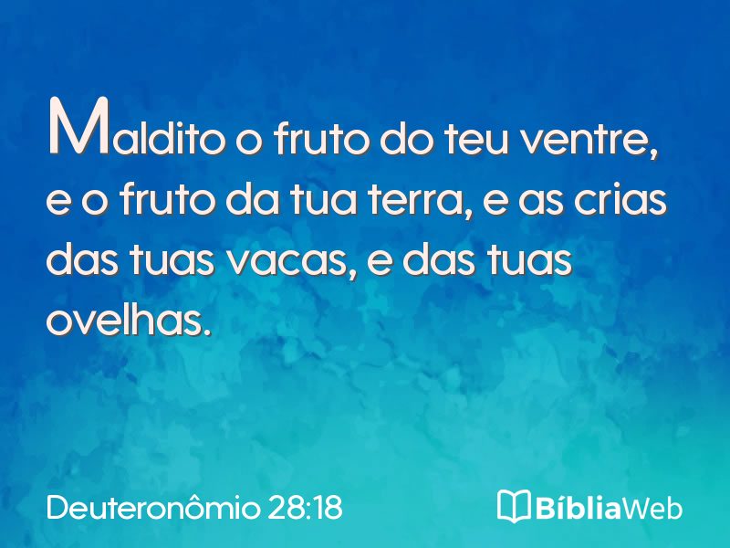 Deuteronômio 28:18 em imagem para compartilhar