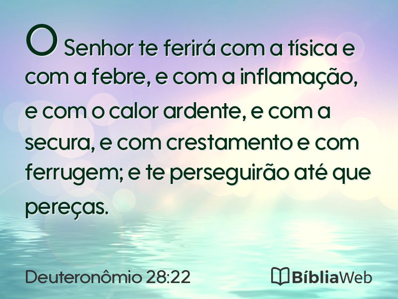 Deuteronômio 28:22 em imagem para compartilhar
