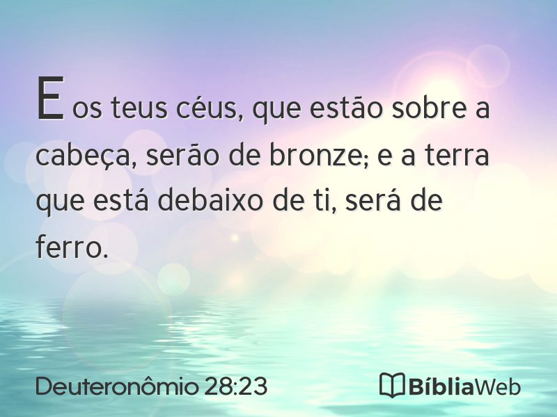 Deuteronômio 28:23 em imagem para compartilhar