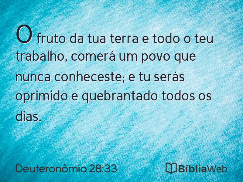 Deuteronômio 28:33 em imagem para compartilhar
