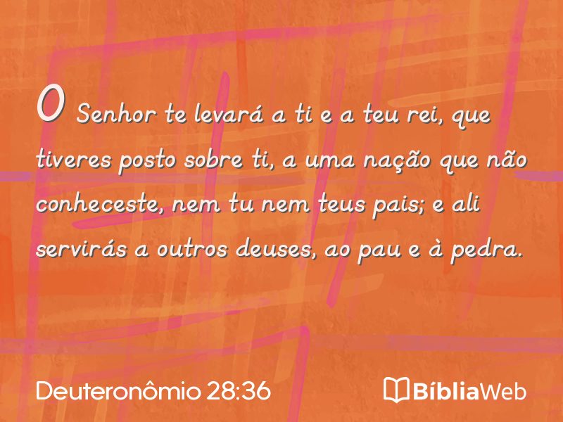 Deuteronômio 28:36 em imagem para compartilhar