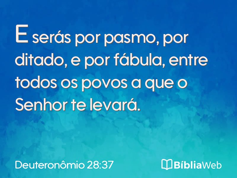 Deuteronômio 28:37 em imagem para compartilhar