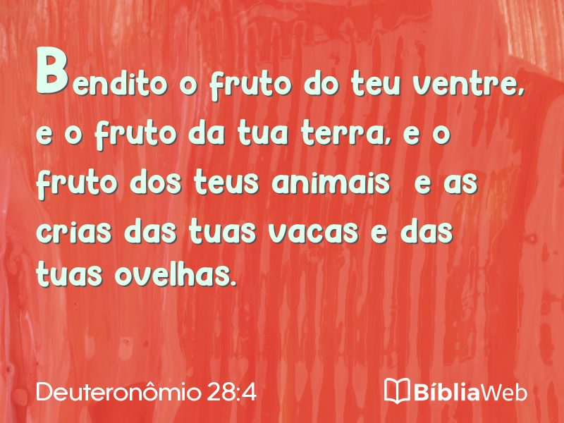 Deuteronômio 28:4 em imagem para compartilhar