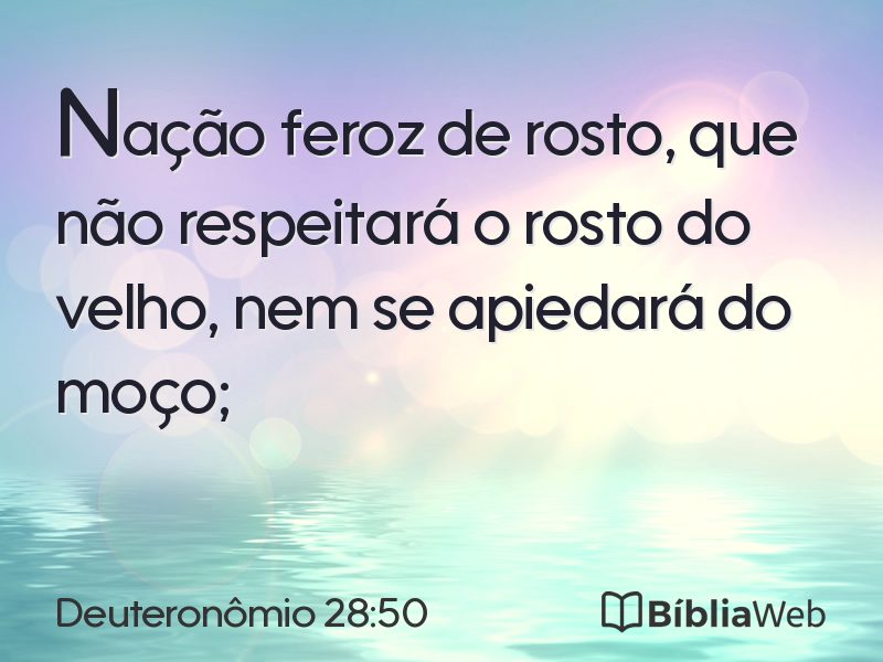 Deuteronômio 28:50 em imagem para compartilhar